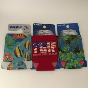 3 Kolder Brand Neoprene Can Insulators